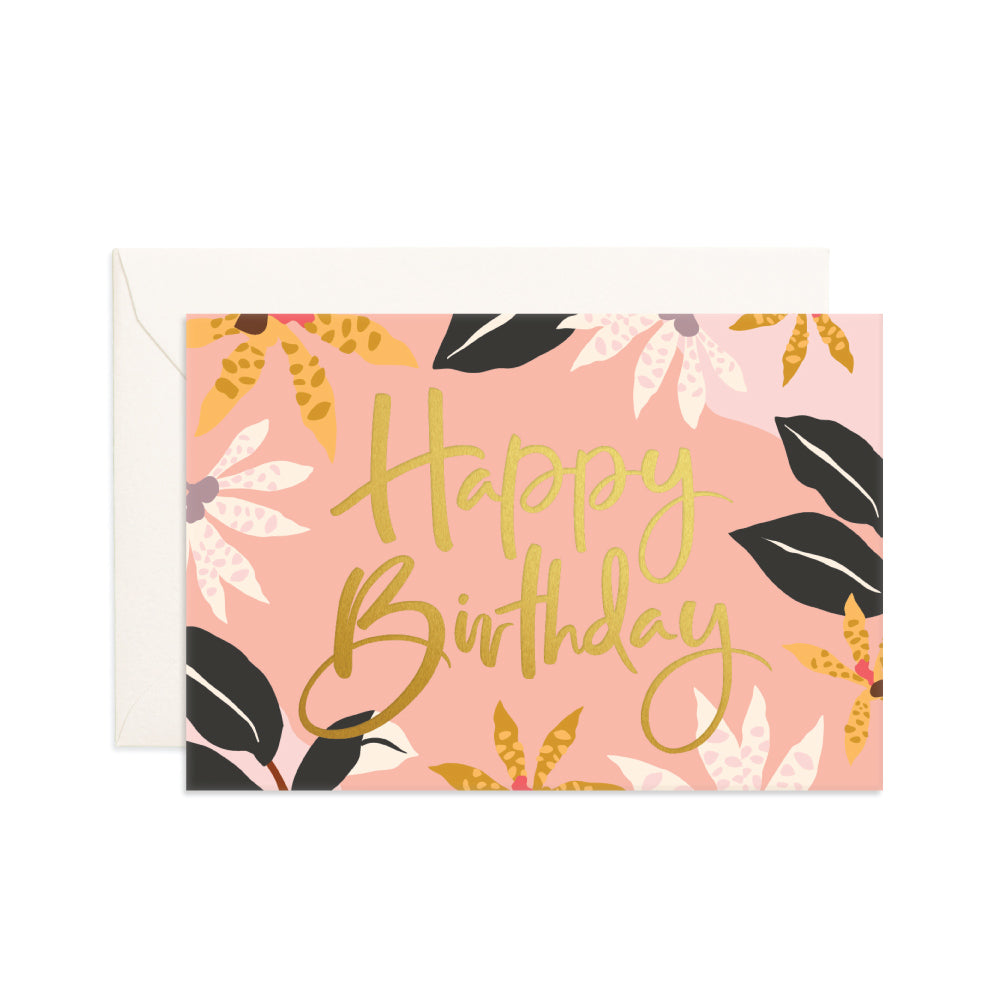 'Happy Birthday' Mini Greeting Card