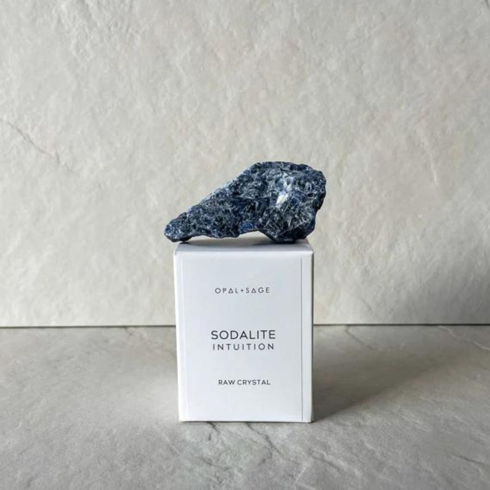 Opal & Sage - Sodalite (Intuition) Raw Boxed Crystal
