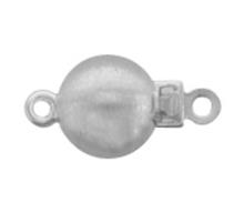 Sterling Silver Matte Ball Clasp